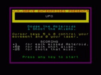 UFO (1982)(J.K. Greye Enterprises) Rom